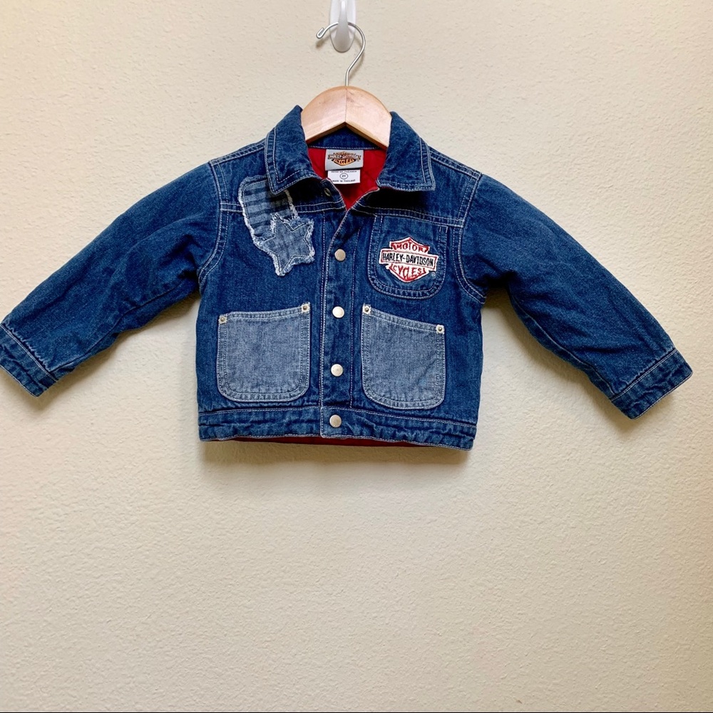 🎉HP🎉Harley Davidson Jean Jacket